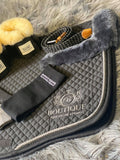 Saddle Pad - Black with Grey