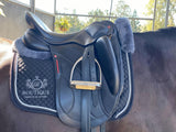 Saddle Pad - Black with Grey