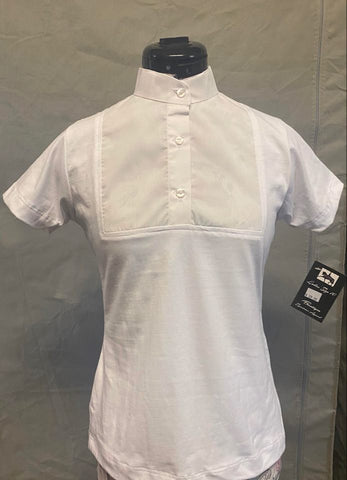 White T-Shirt style shirt - Ratcatcher Collar / White Tee
