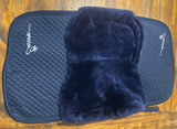 ENCORE Saddle Pad - Navy FULL SHEEPSKIN