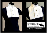 Frill Shirt - White Frill / Navy Tee