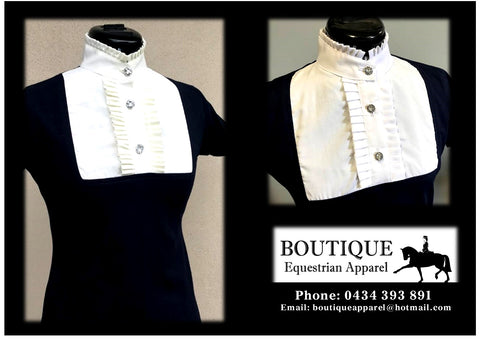 Frill Shirt - White Frill / Navy Tee